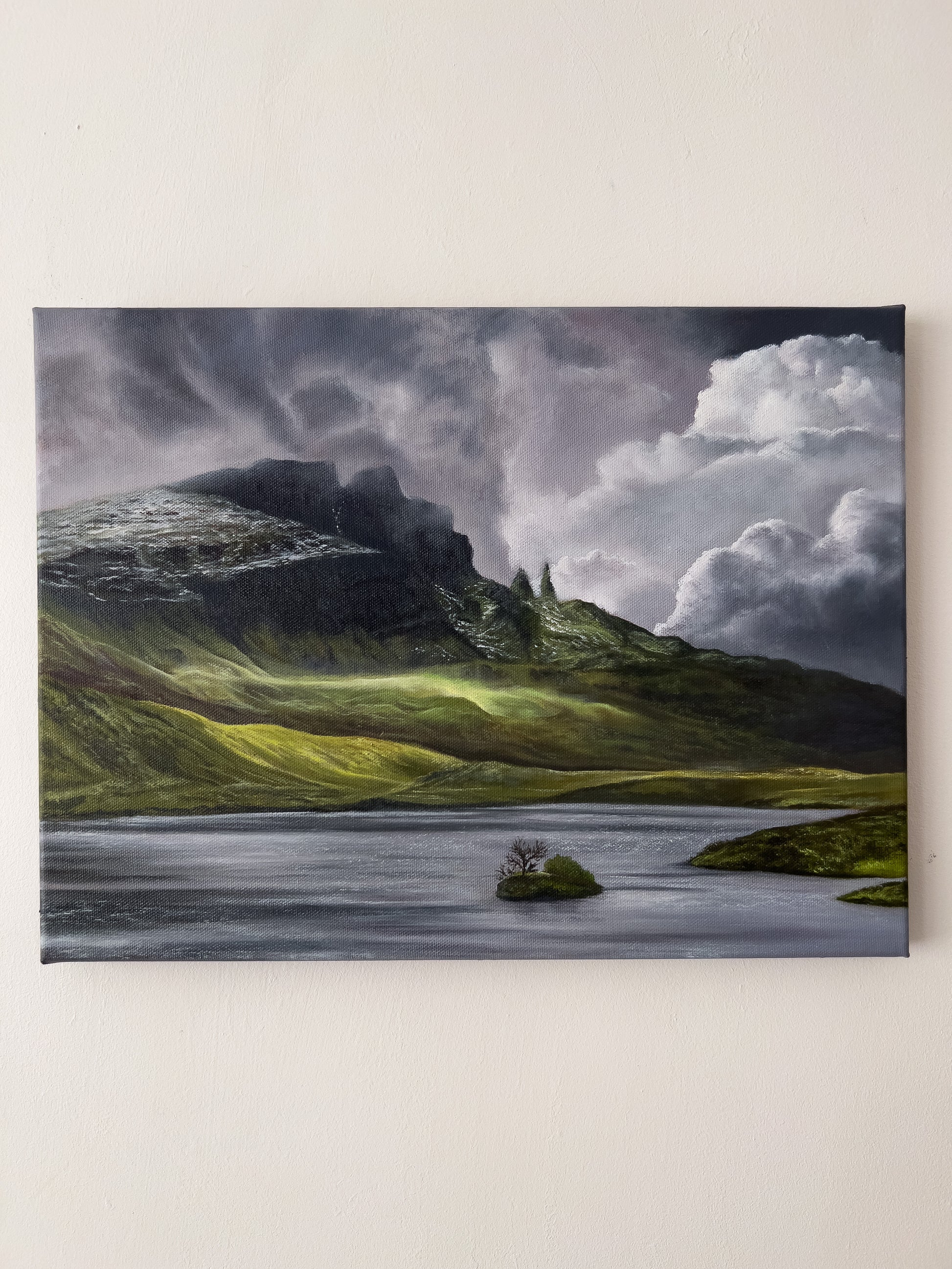 The Old Man of Storr" 12 x 16"- Isle of Skye Oil Painting