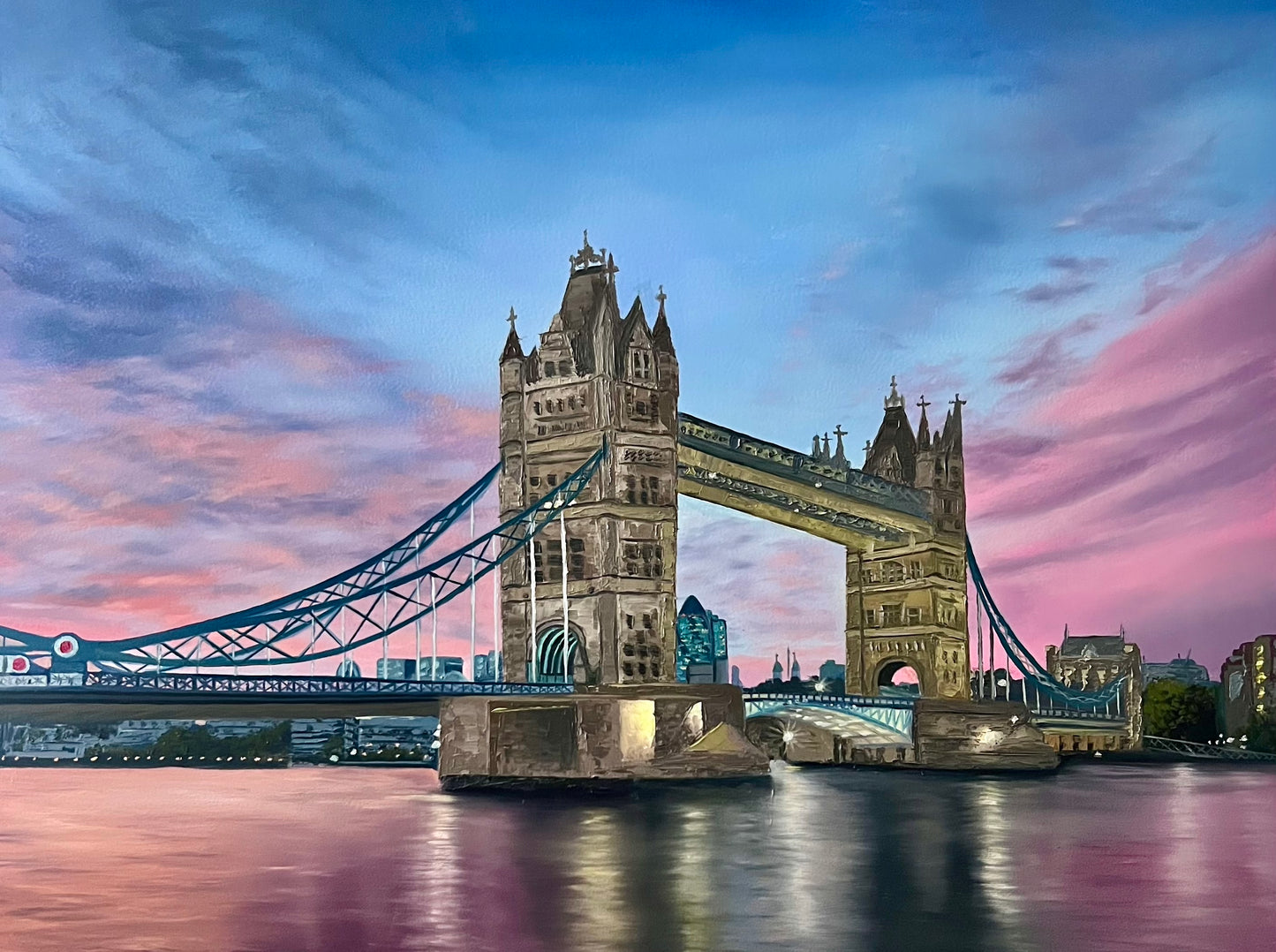 TOWER BRIDGE " 18 x 24"- London Art