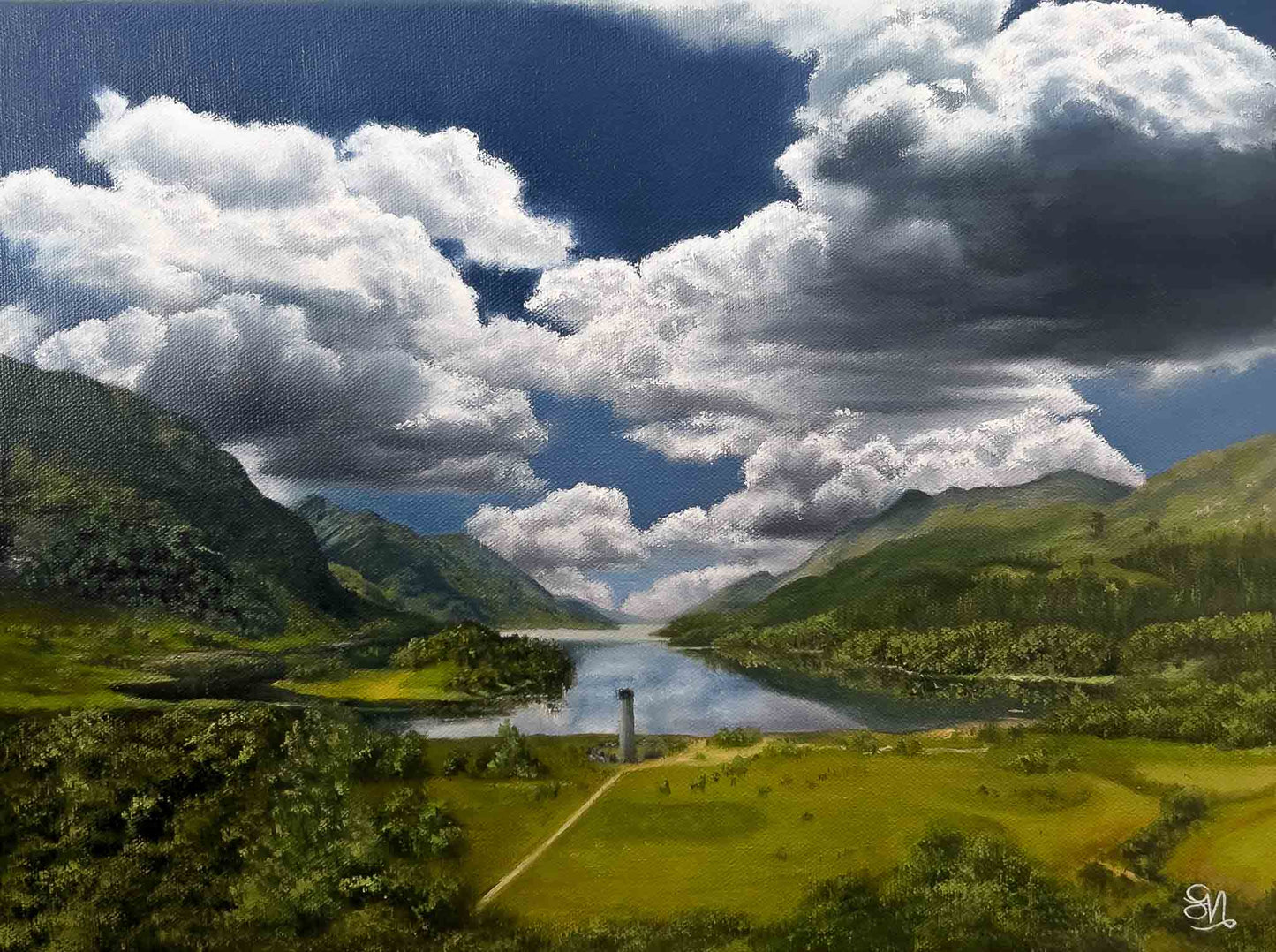 Loch Shiel " 12 x 16"- Glenfinnan Oil Painting