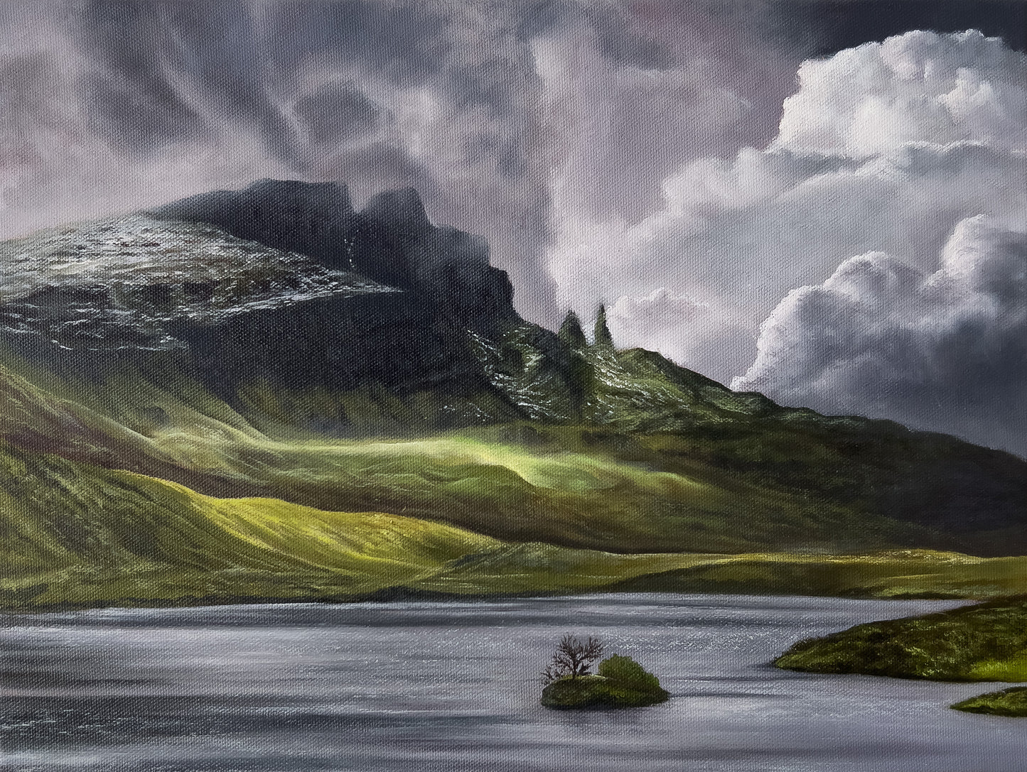 The Old Man of Storr" 12 x 16"- Isle of Skye Oil Painting