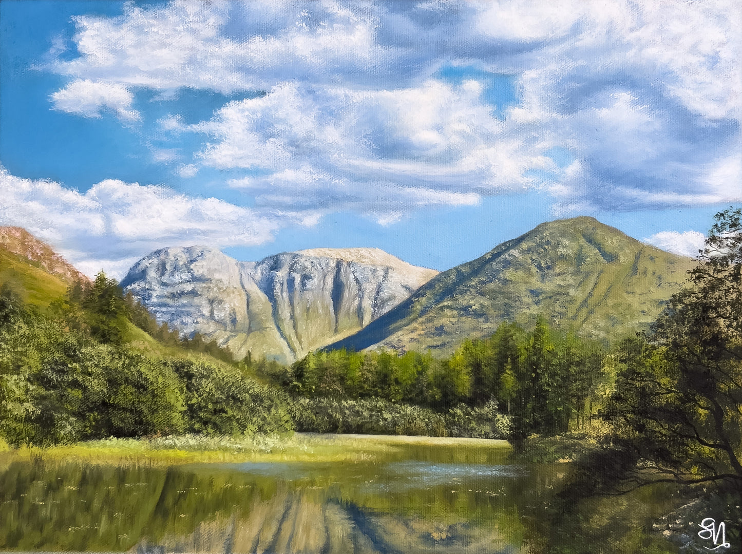 Torren Lochan" 12 x 16"- Glencoe Oil Painting