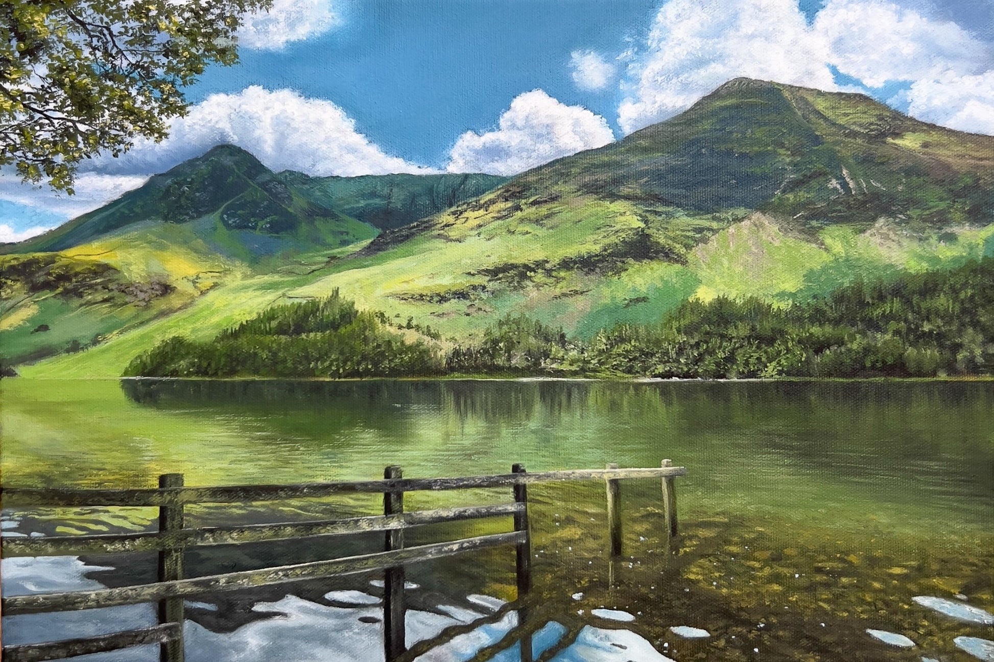 "BUTTERMERE " 12 x 16"- Lake District Oil Painting