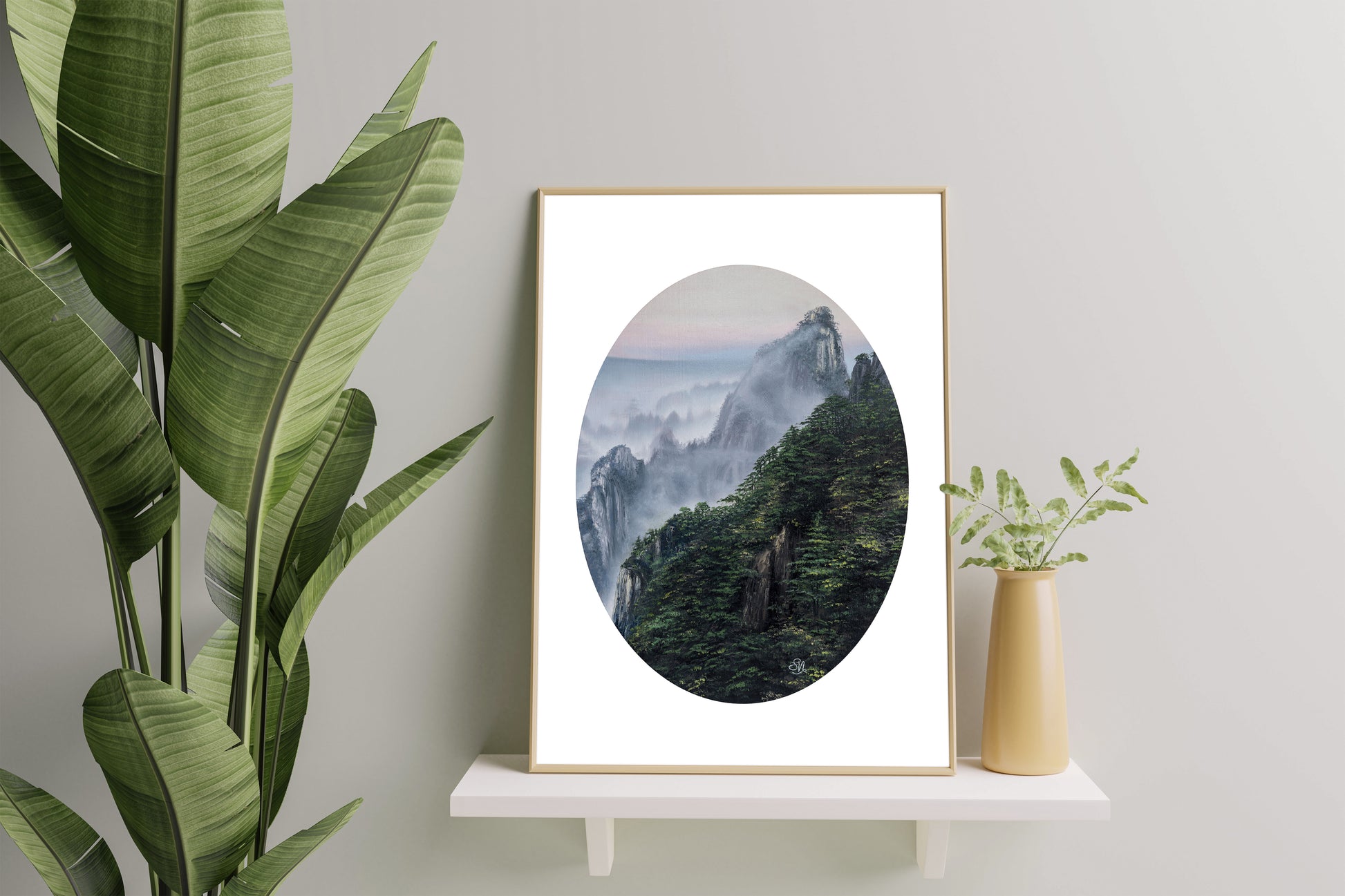 "Morning Glaze" -Misty Mountain Fine Art Print