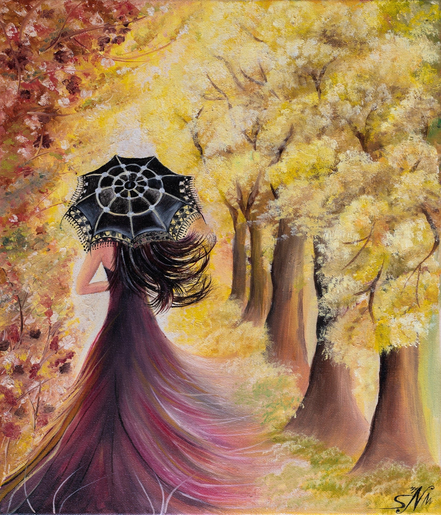 "Autumn Vibes" -Surreal Painting Fine Art Print