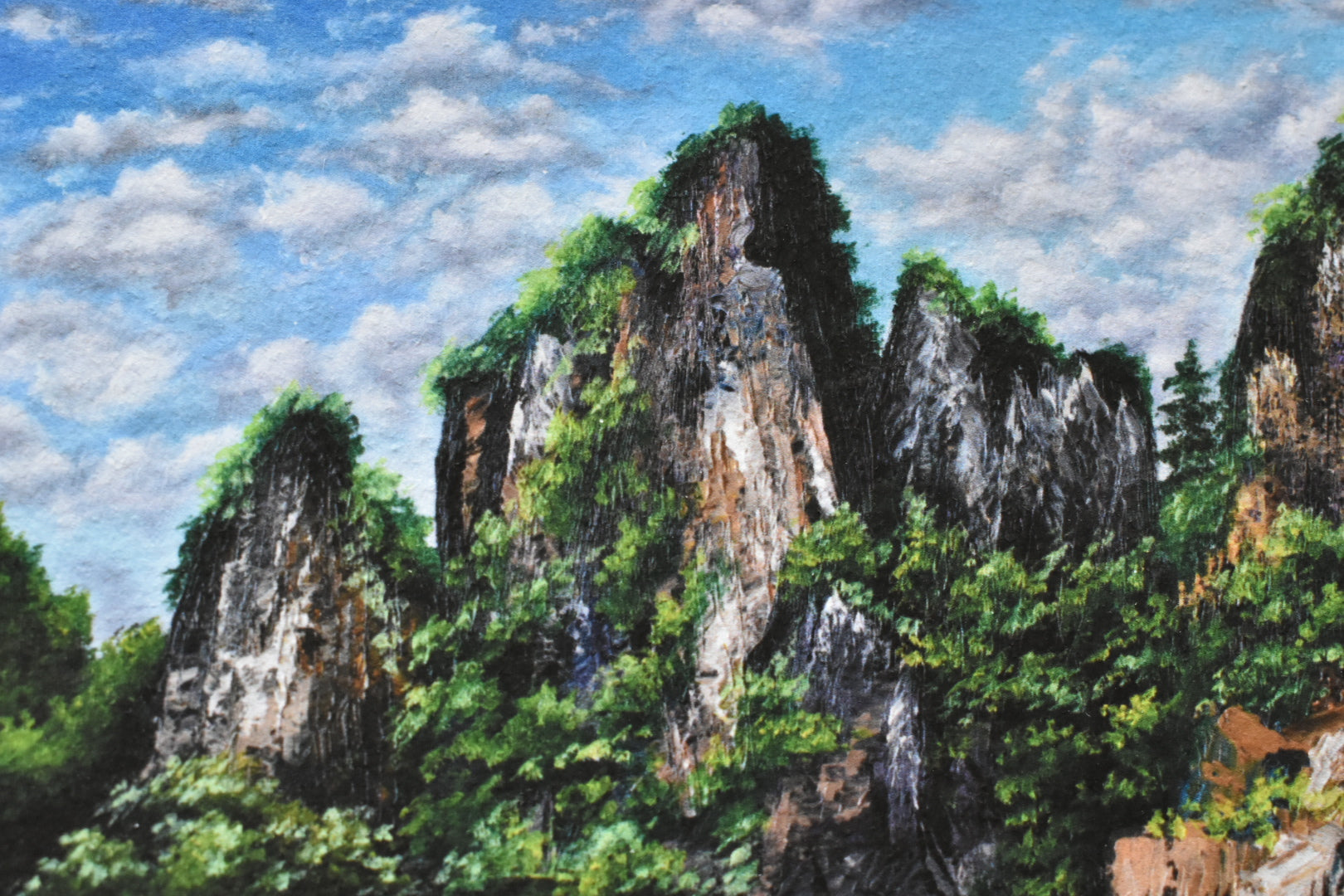 "Thailand Seascape"24 x 36"- Railay Beach Painting