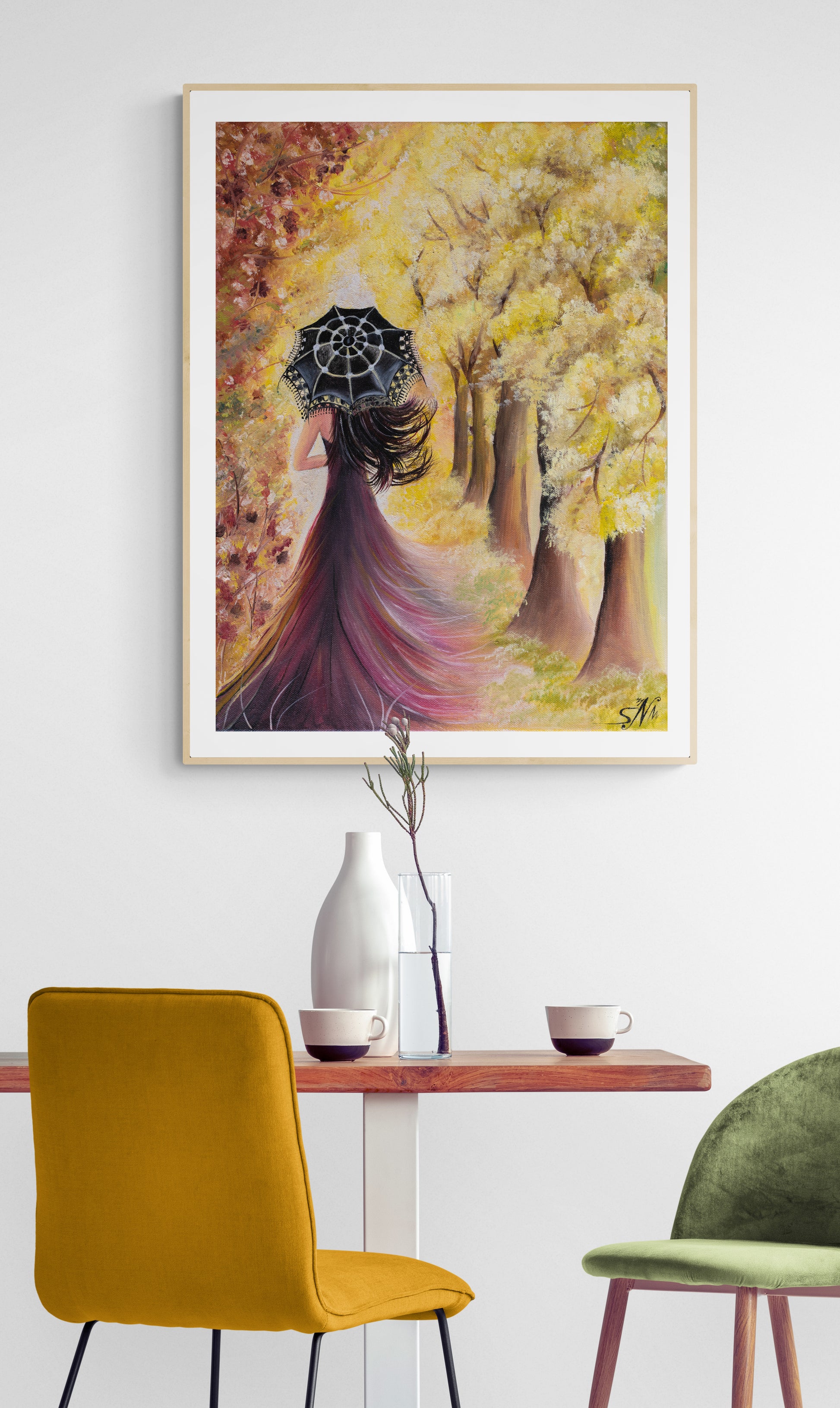 "Autumn Vibes" -Surreal Painting Fine Art Print