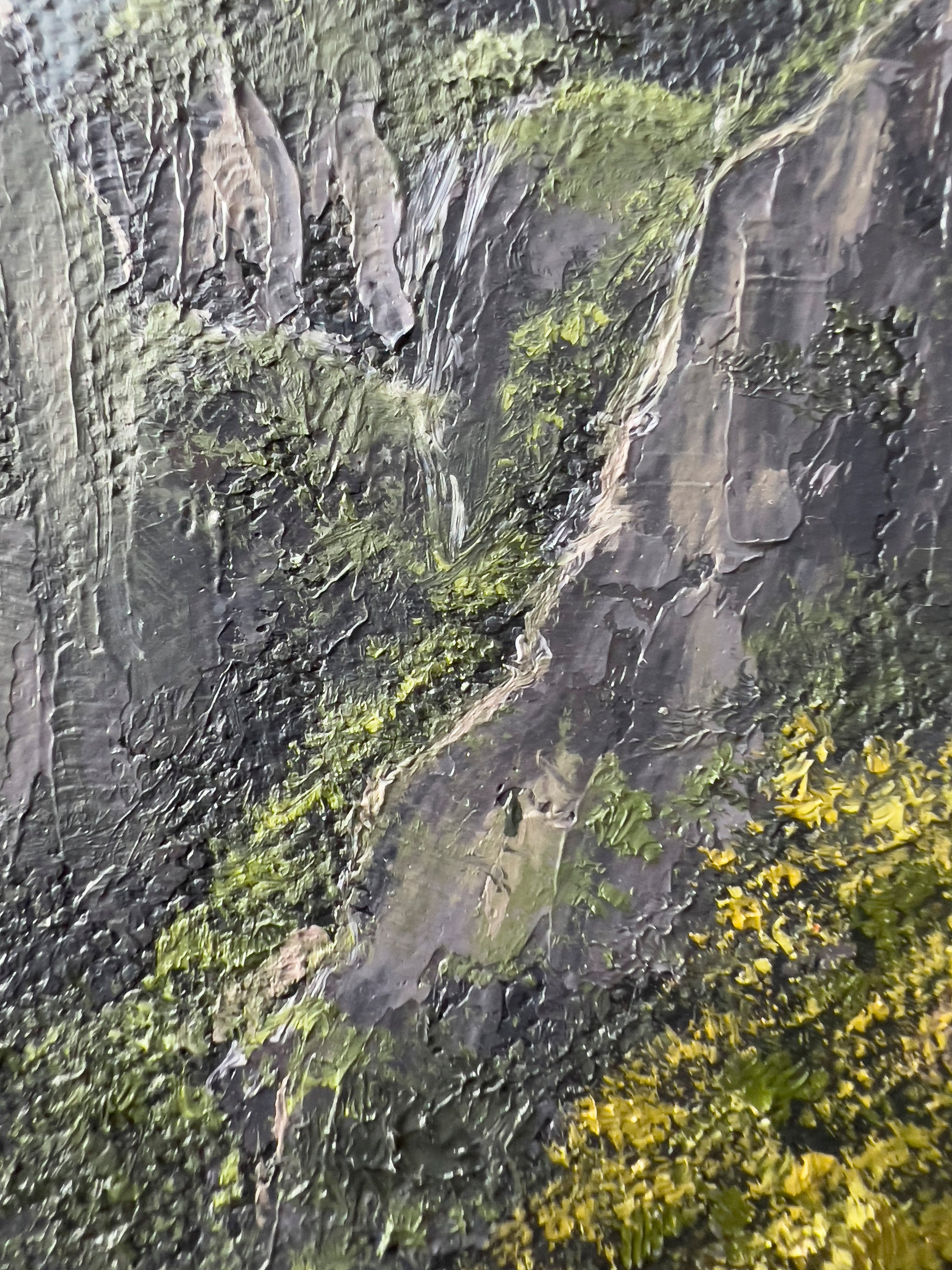 "Huangshan" 12 x 16"- Mountain Mist, Yellow Mountain Oil Painting- China