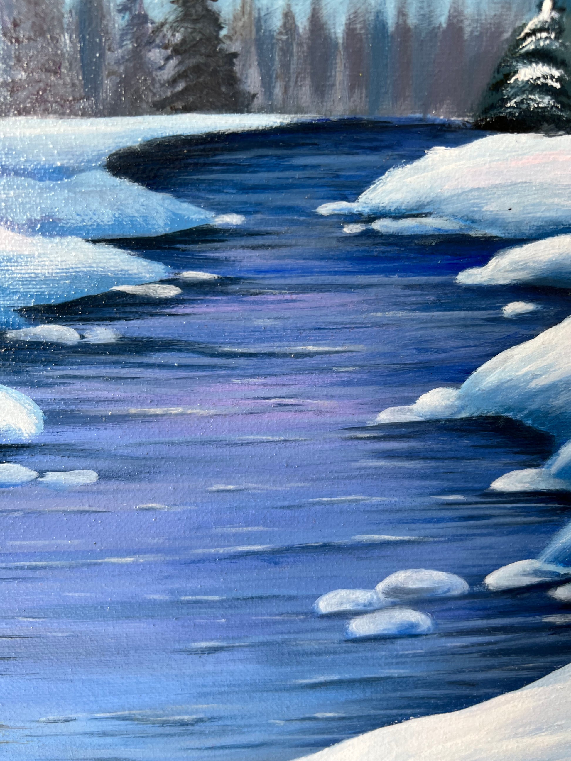 "Winter Landscape" 32 x40"- Snow Scenery