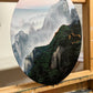 Morning Glaze" 12 x 16"- Misty Mountain Oil Painting- China