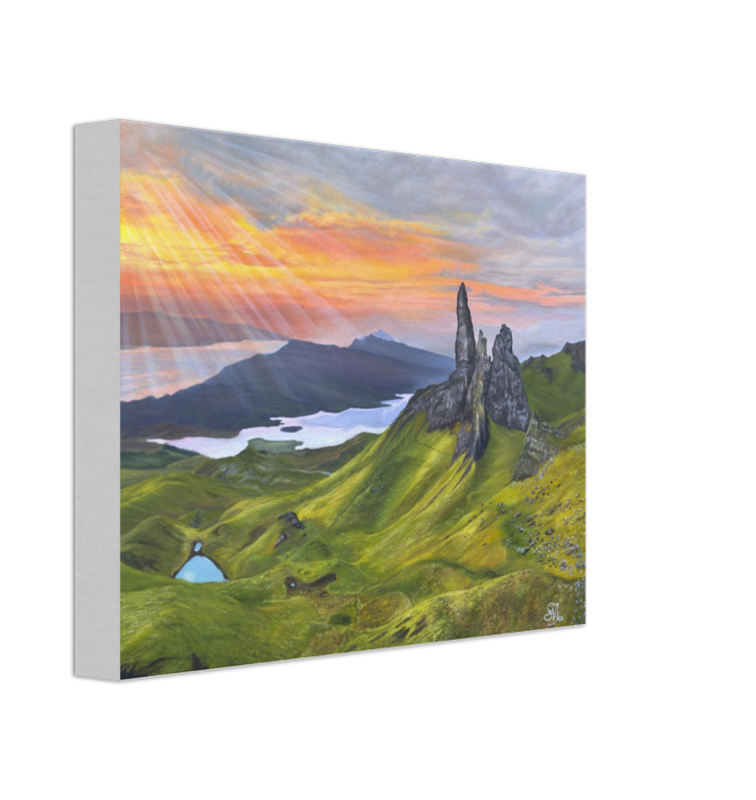 "Isle of Skye" - Scotland Painting Canvas Art Print