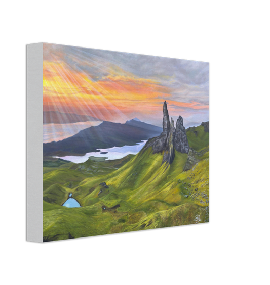 "Isle of Skye" - Scotland Painting Canvas Art Print