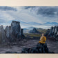 "Moments in Time " 24 x 36"- Meteora Landscape painting