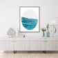 "Into the Teal Ocean" - Ocean Artwork Fine Art Print