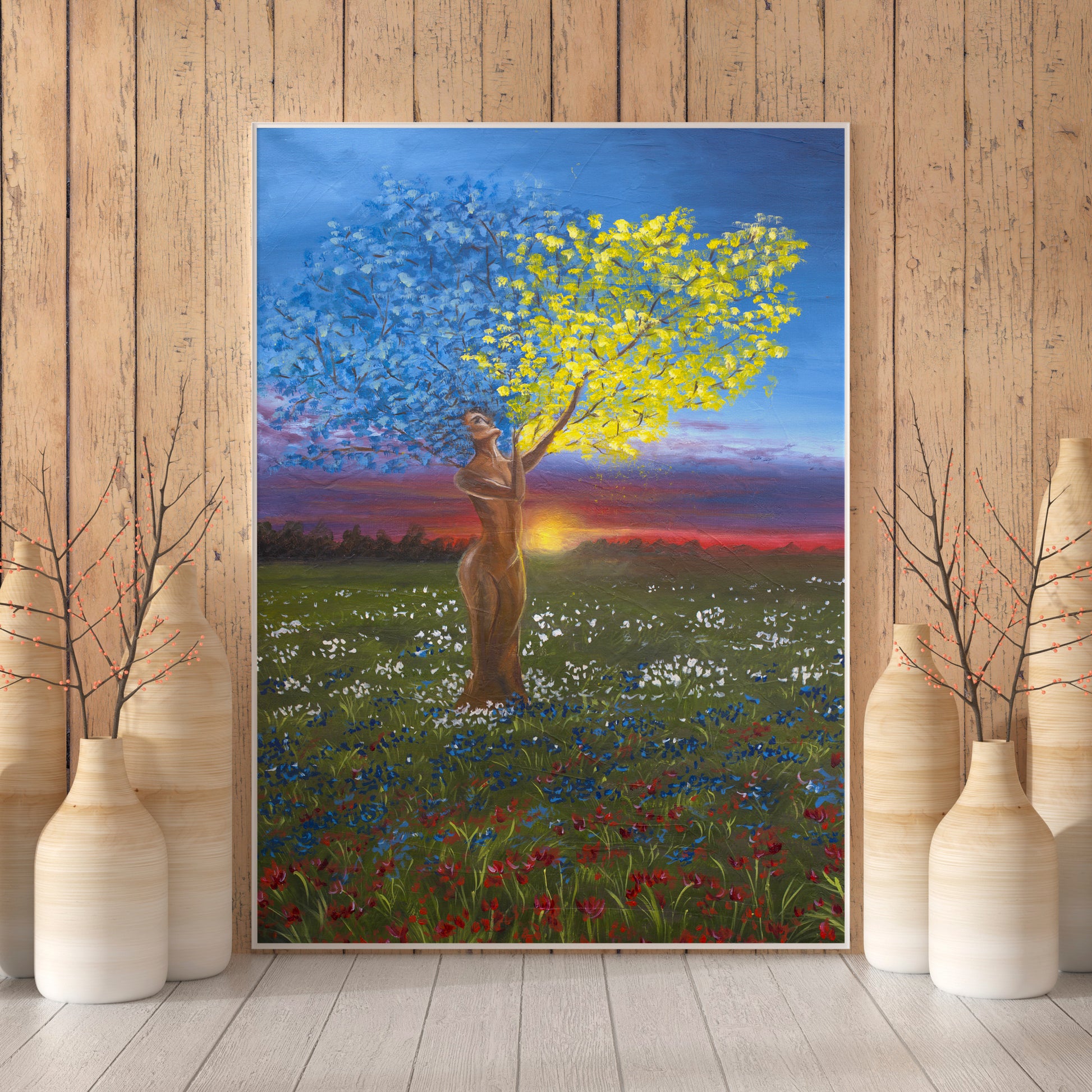 "A Peaceful Heart" -  Surreal Painting Fine Art Print