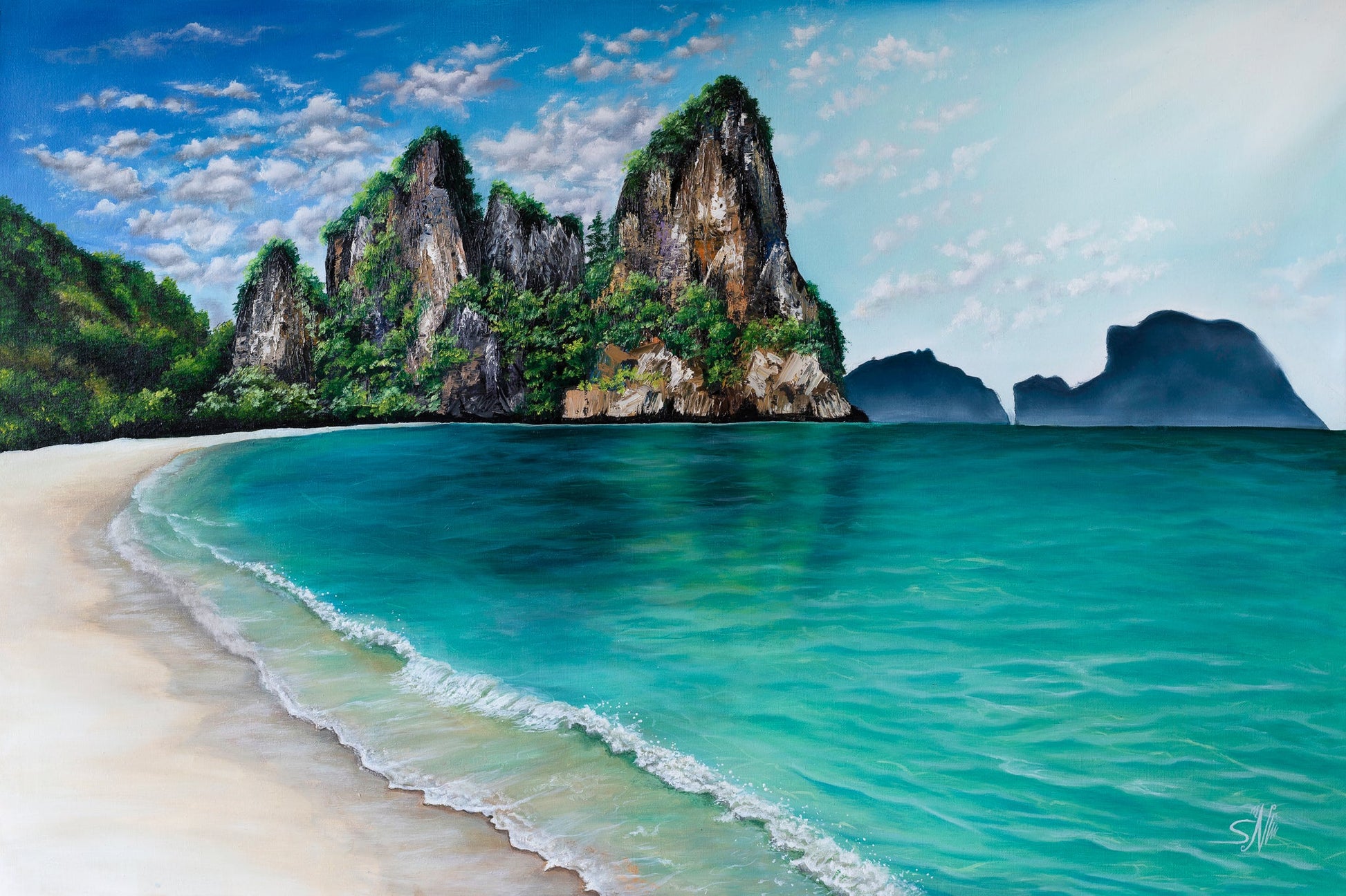 "Thailand Seascape"- Railay Beach Fine Art Print