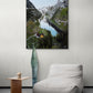 "Swiss Alps"- Mountainous Landscape Painting Fine Art Print