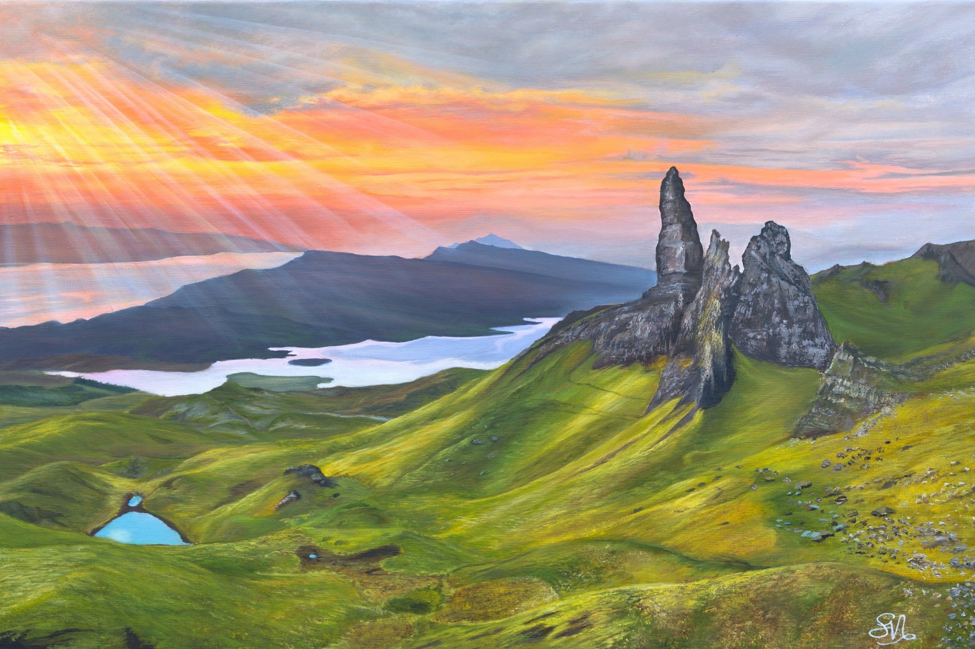 "Isle of Skye" 20 x 16"- Scotland Painting