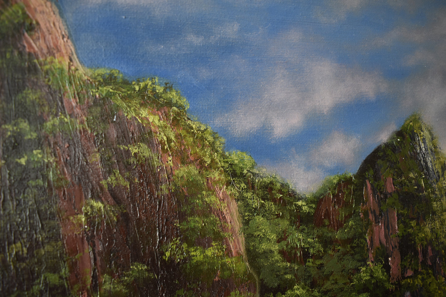 "Rivendell" 24 x 36"- Mountainous Landscape Painting