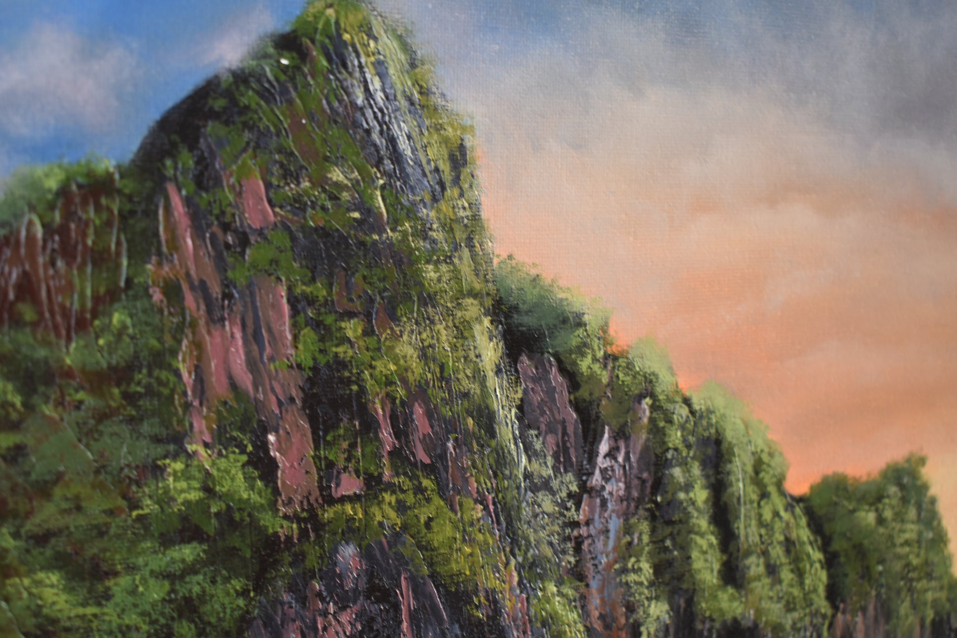 "Rivendell" 24 x 36"- Mountainous Landscape Painting