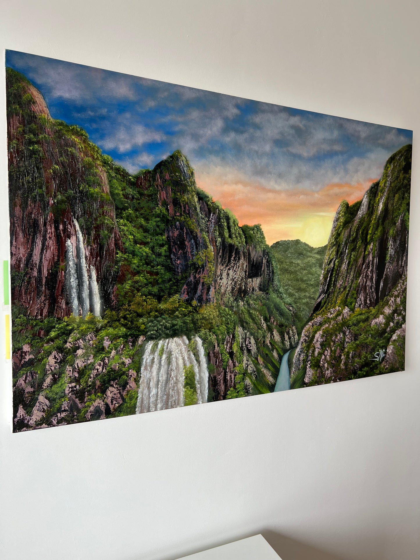 "Rivendell" 24 x 36"- Mountainous Landscape Painting