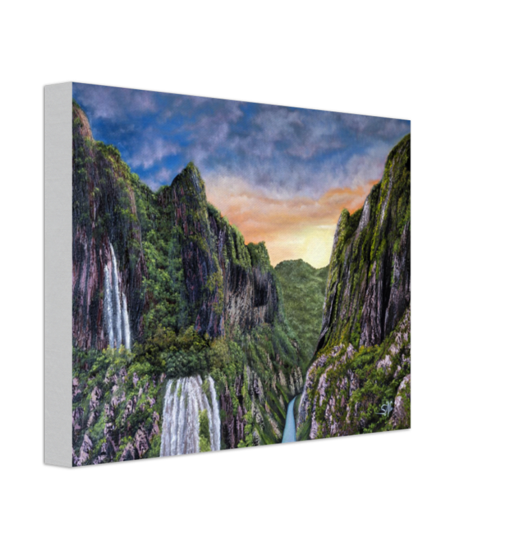 "Rivendell"- Mountainous Landscape Canvas Art Print