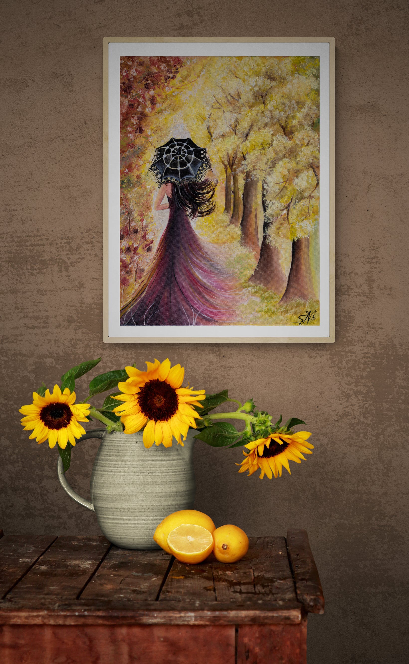 "Autumn Vibes" -Surreal Painting Fine Art Print