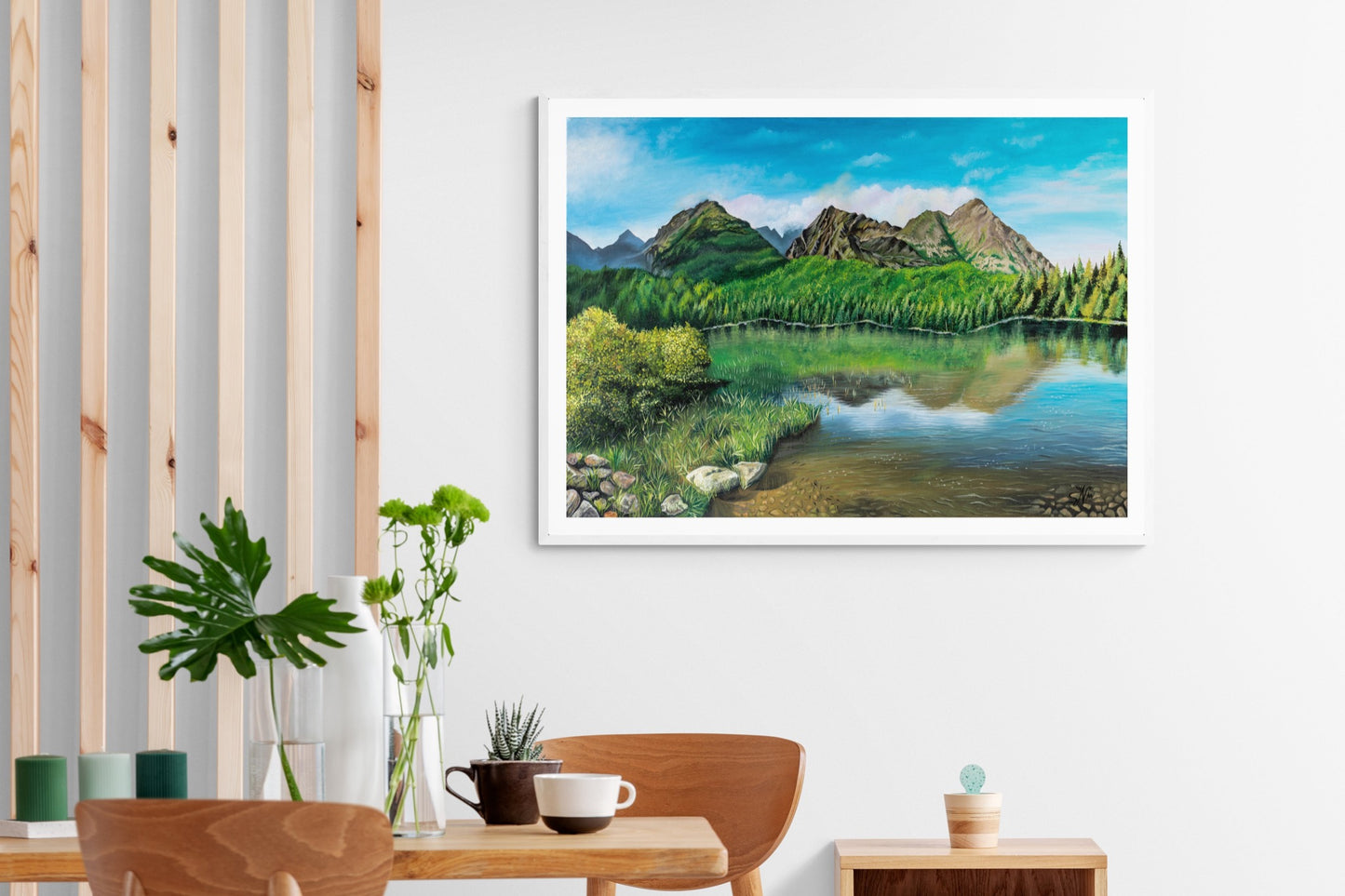 "Tranquil Lake" - Lake Painting Fine Art Print