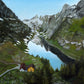 "Swiss Alps"- Mountainous Landscape Painting Canvas Art Print