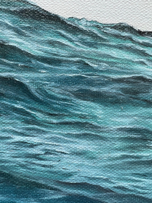 "Into the Teal Ocean" - Ocean Artwork Fine Art Print