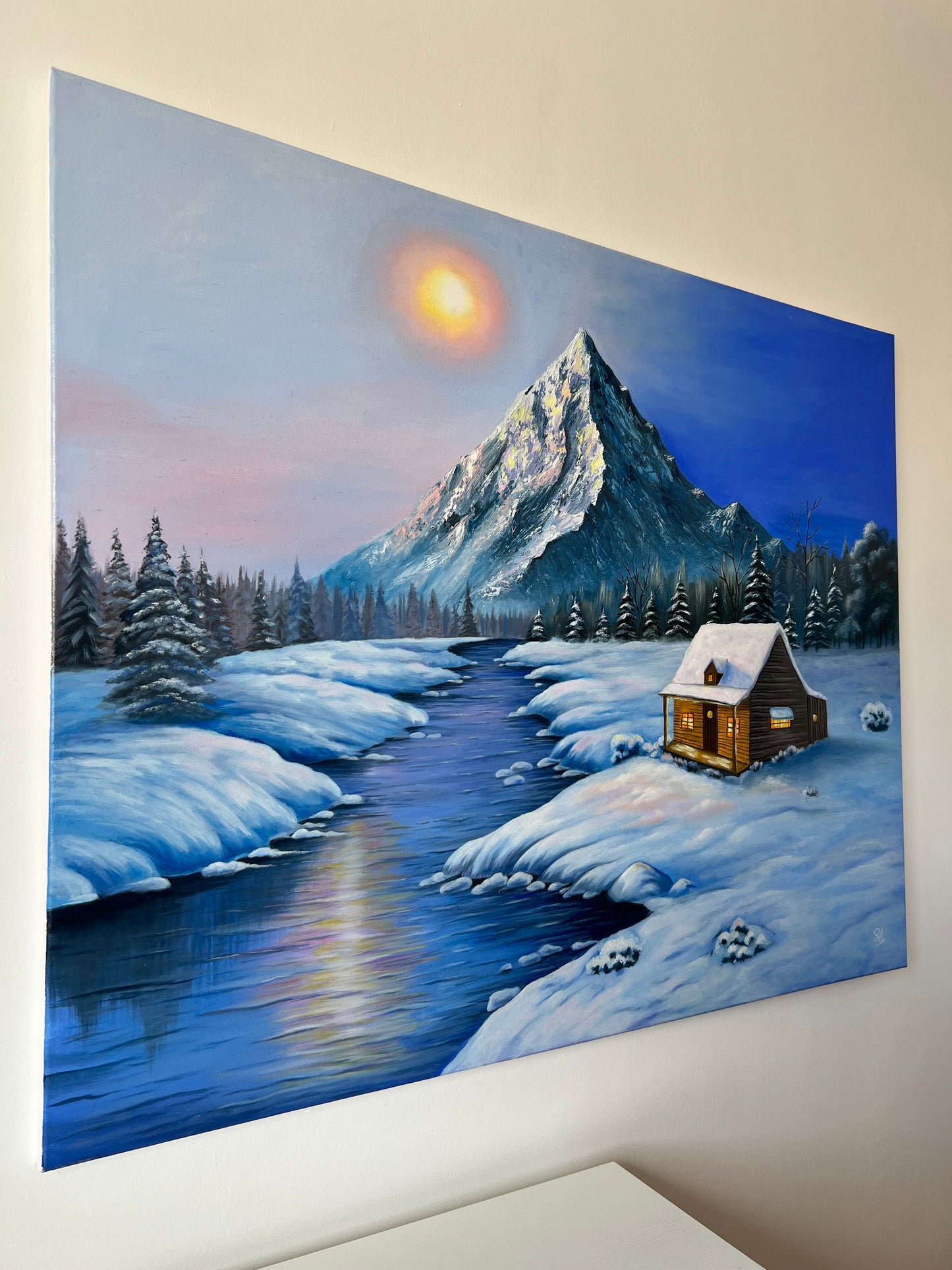 "Winter Landscape" 32 x40"- Snow Scenery