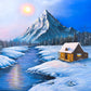 "Winter Landscape"- Snow Scenery Canvas Art Print