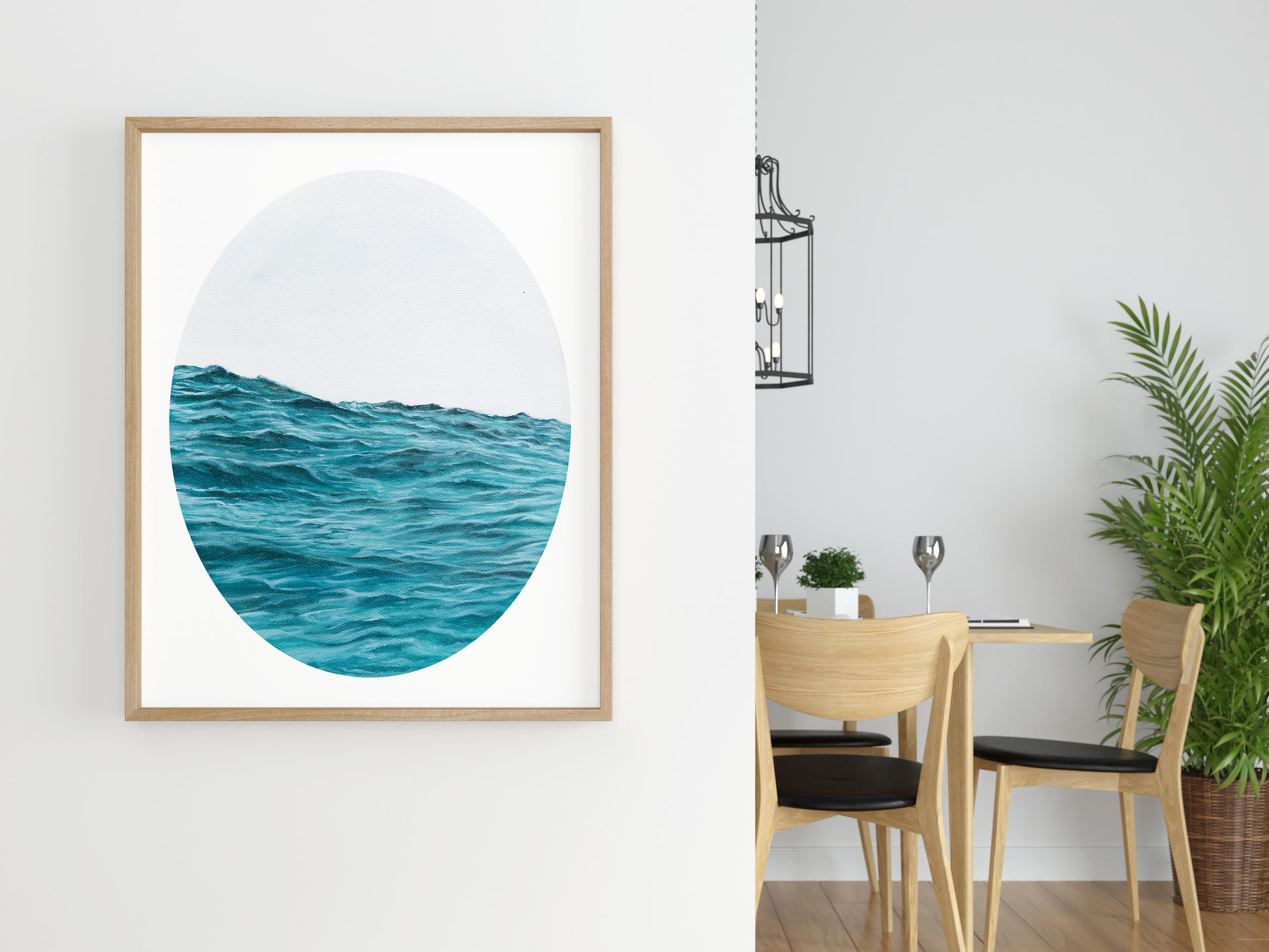 "Into the Teal Ocean" - Ocean Artwork Fine Art Print