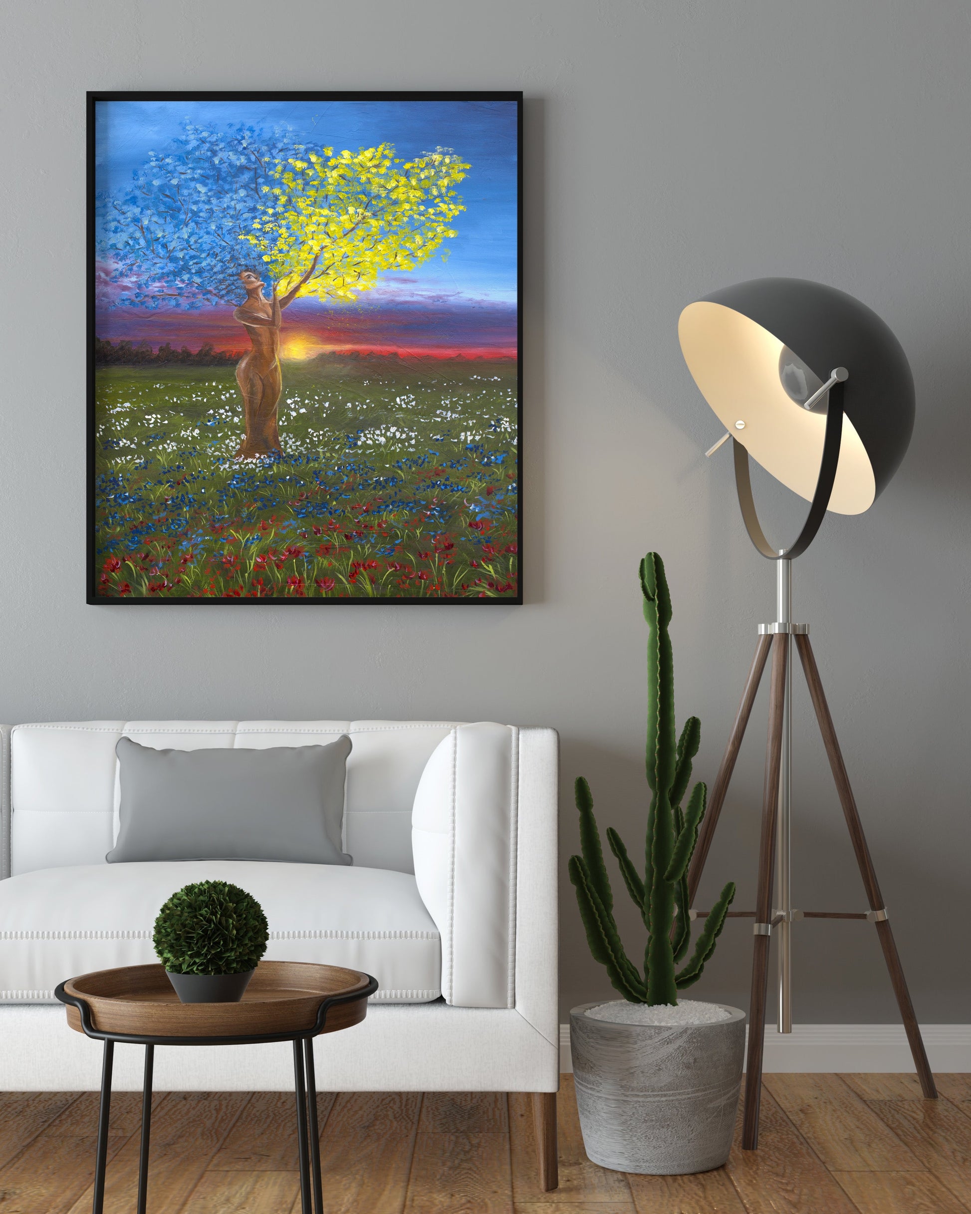 "A Peaceful Heart" -  Surreal Painting Fine Art Print